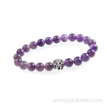 Jewelry Charm Amethyst Bead Bracelet For Women